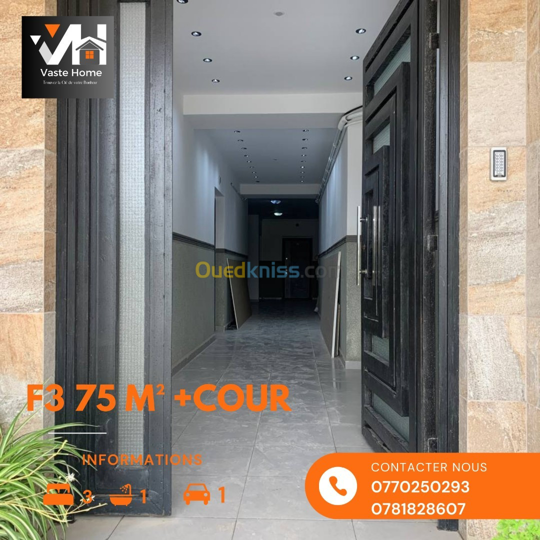 Vente Appartement F3 Alger Bordj el kiffan