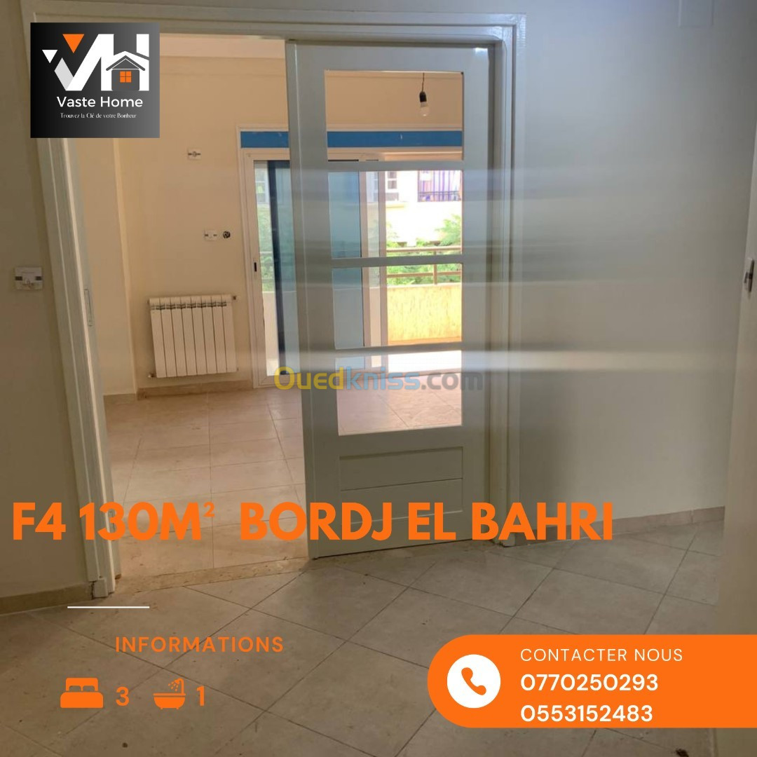 Vente Appartement F4 Alger Bordj el bahri