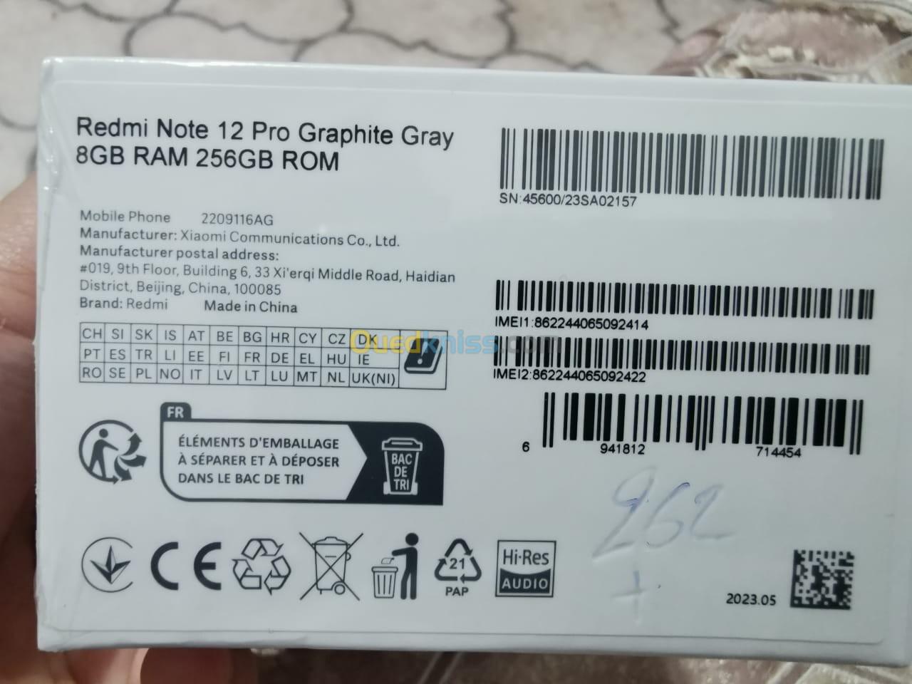 Redmi note 12 pro 256GB/8Ram Xiaomi