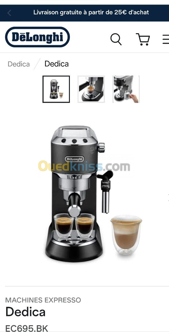 Machine expresso Delonghi Dedica EC695.R