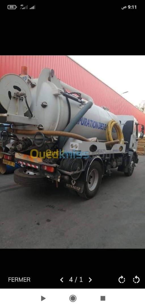 Camion Vidange Débouchage Canalisation شاحنه تنظيف قنوات الصرف الصحي