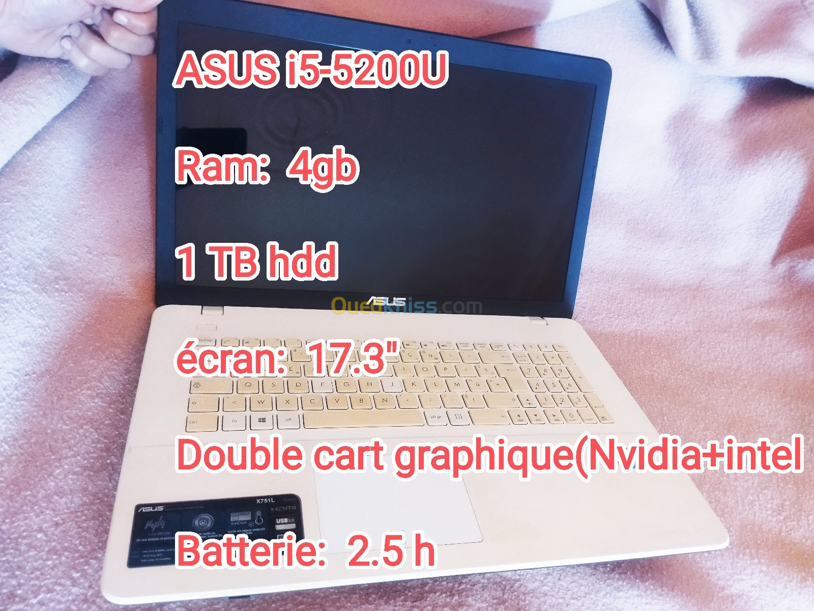 PC ASUS X751L i5 5gén - Jijel Algérie