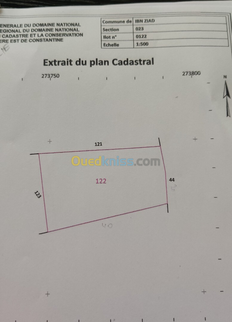 Vente Terrain Agricole Constantine Ibn ziad