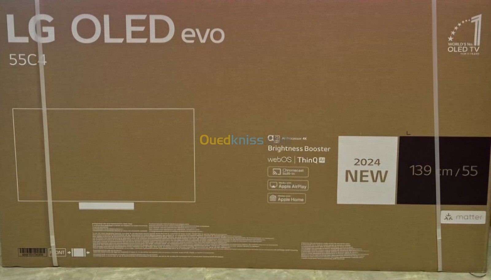 TV LG OLED EVO 55" C4  SMART 4K 144FPS HDMI 2.1 NEW 2024 EUROPÉEN 