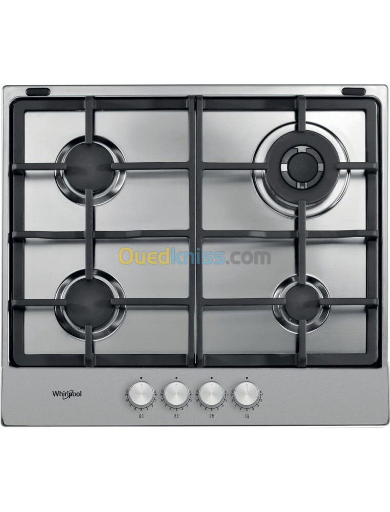 PLAQUE DE CUISSON WHIRLPOOL 4 FEUX INOX 60CM TGML660IX EUROPÉEN 