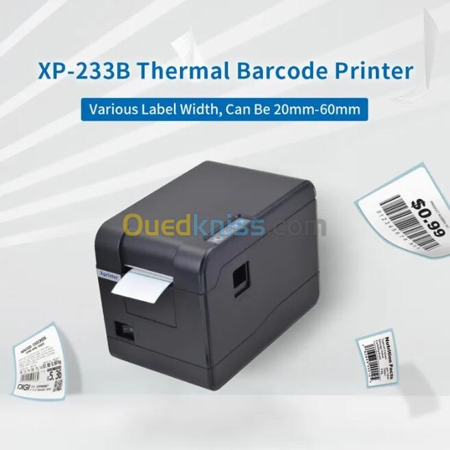 Imprimante Thermique Xprinter XP-233B - Largeur d'impression 56 mm