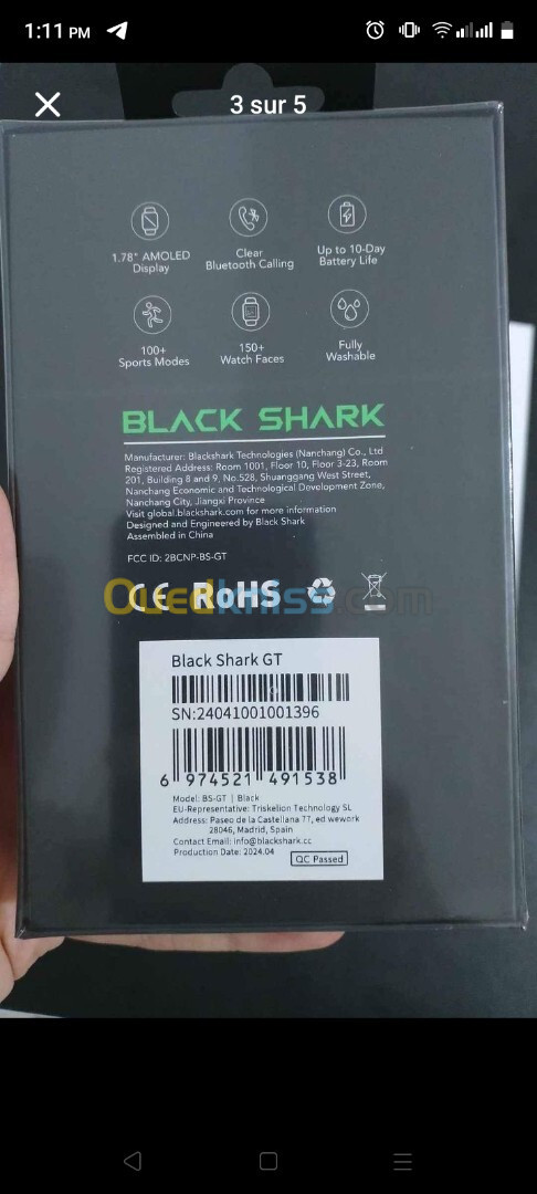 Black Shark Watch GT