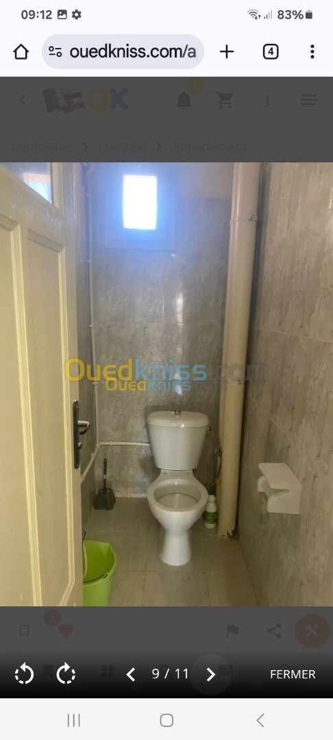 Location Appartement F3 Alger Birkhadem