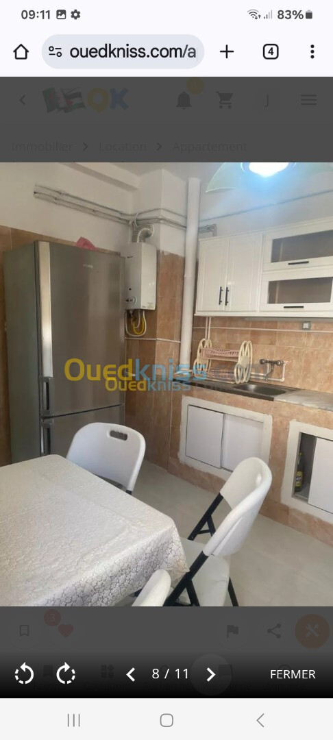 Location Appartement F3 Alger Birkhadem