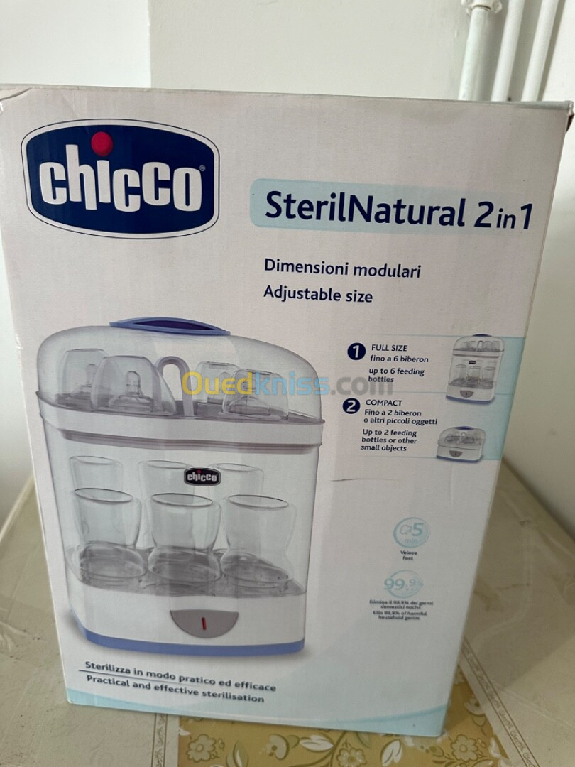 Stérilisateur Chicco SterilNatural 2in 1 