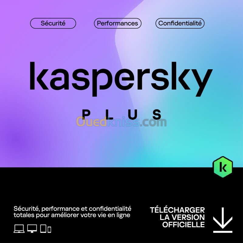 ANTIVIRUS KASPERSKY PLUS 1 POSTE OU 3 POSTES