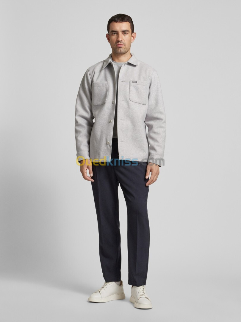 Veste Lacoste Daim Gris Taille S-M