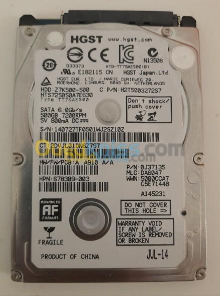 Disque dur HGST 500 GB