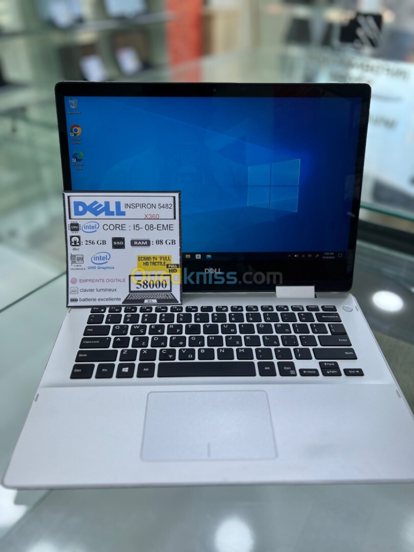 DELL INSPIRON 5482 X360 i5 8eme 256/08GB