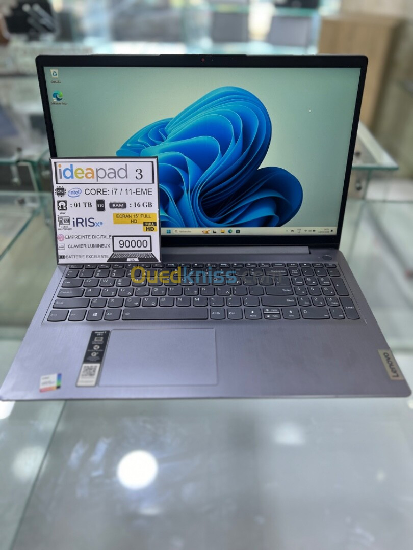 IDEAPAD 3 i7-11eme 01tb 16GB 