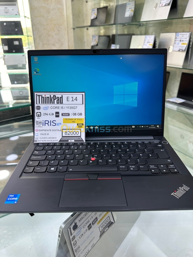 THINKPAD E14  CPU: INTEL CORE I5 / 11ème  256-08GB