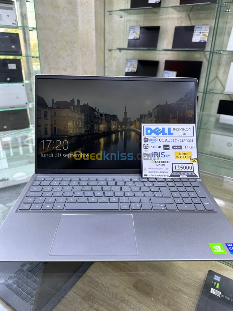 DELL INSPIRON 15 5510  CPU: INTEL CORE i7 / 11390H 512-16GB