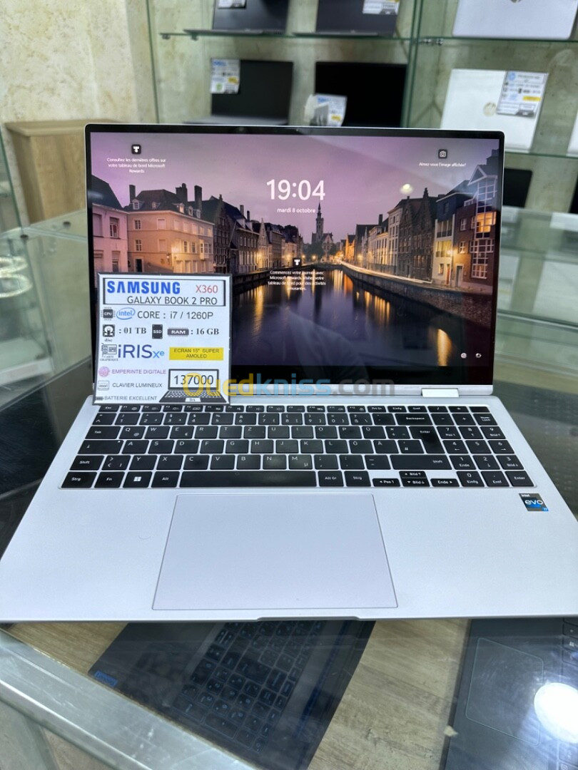 SAMSUNG GALAXY BOOK 2 PRO X360 CPU: Core intel i7 / 1260 P 01TB -16GB X360