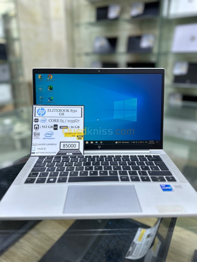 HP ELITEBOOK 830 G8 CPU: Core intel i5 / 1135G7 512\16GB