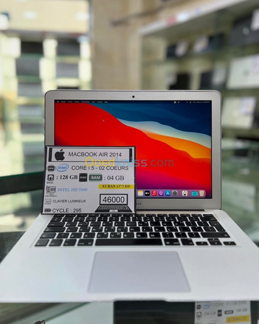 MacBook Air 2014 i5 02coeur 128/04GB