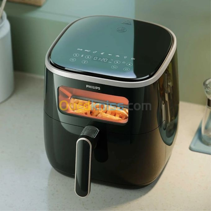 Philips Airfryer 5,6 L avec fenêtre numérique et technologie Rapid