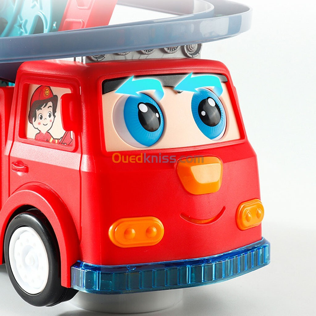 Camion de Pompier Jouet avec Sonore Lumineux Educatif pour Enfants