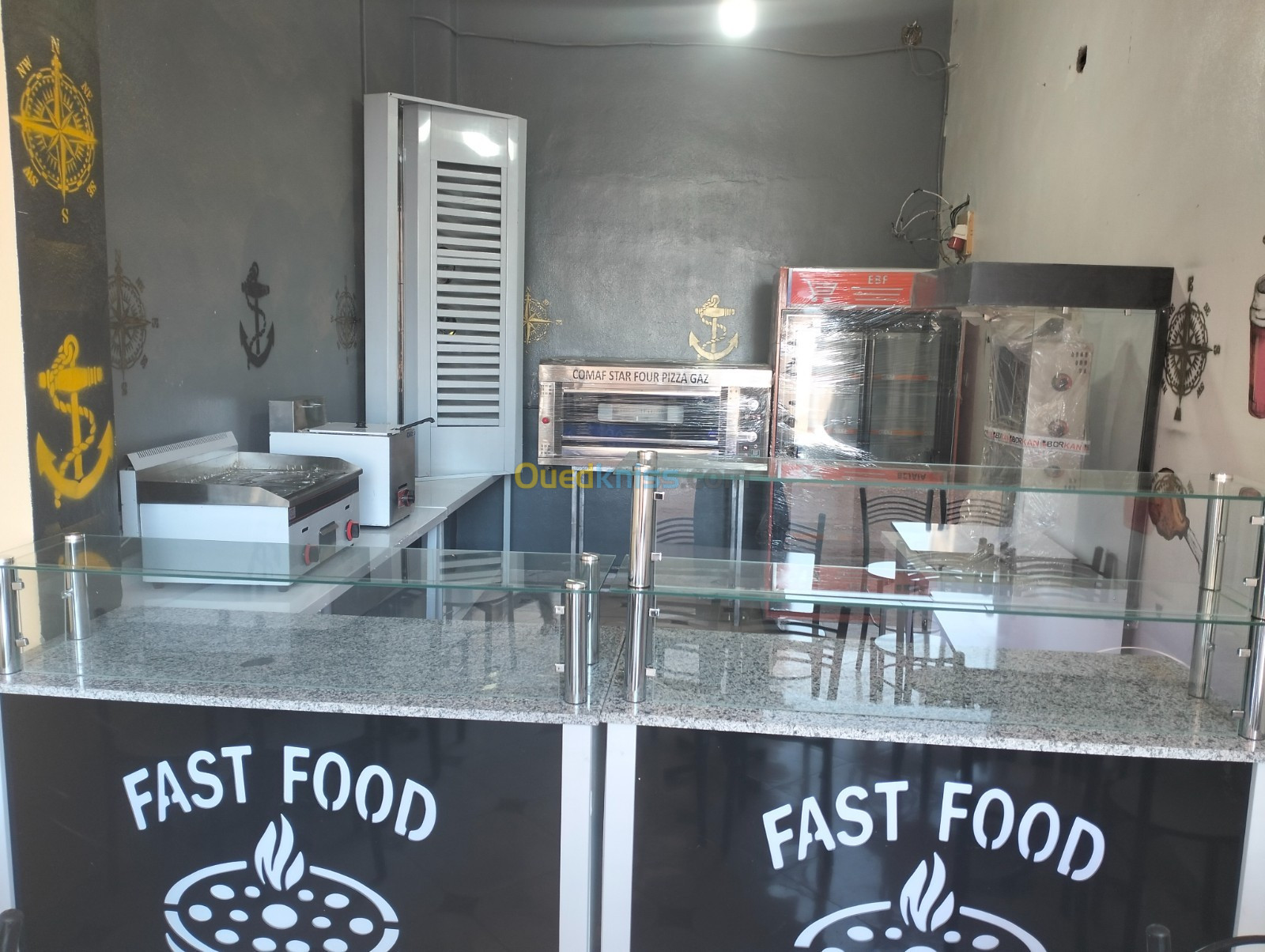 متريال بيتزيريا Matériel fast food جديد