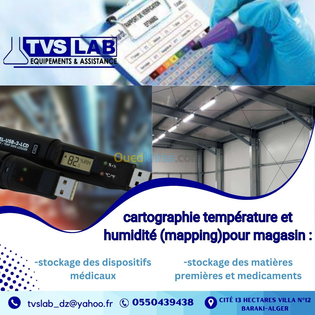 MAPPING cartographie température et humidité 