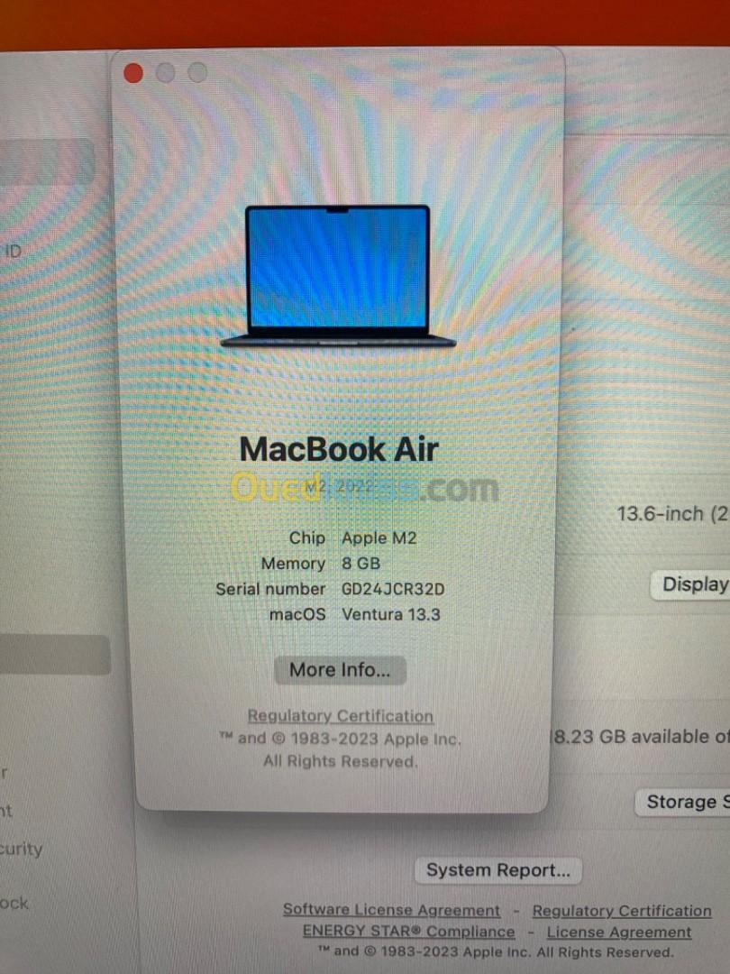 macbook air m2 2022