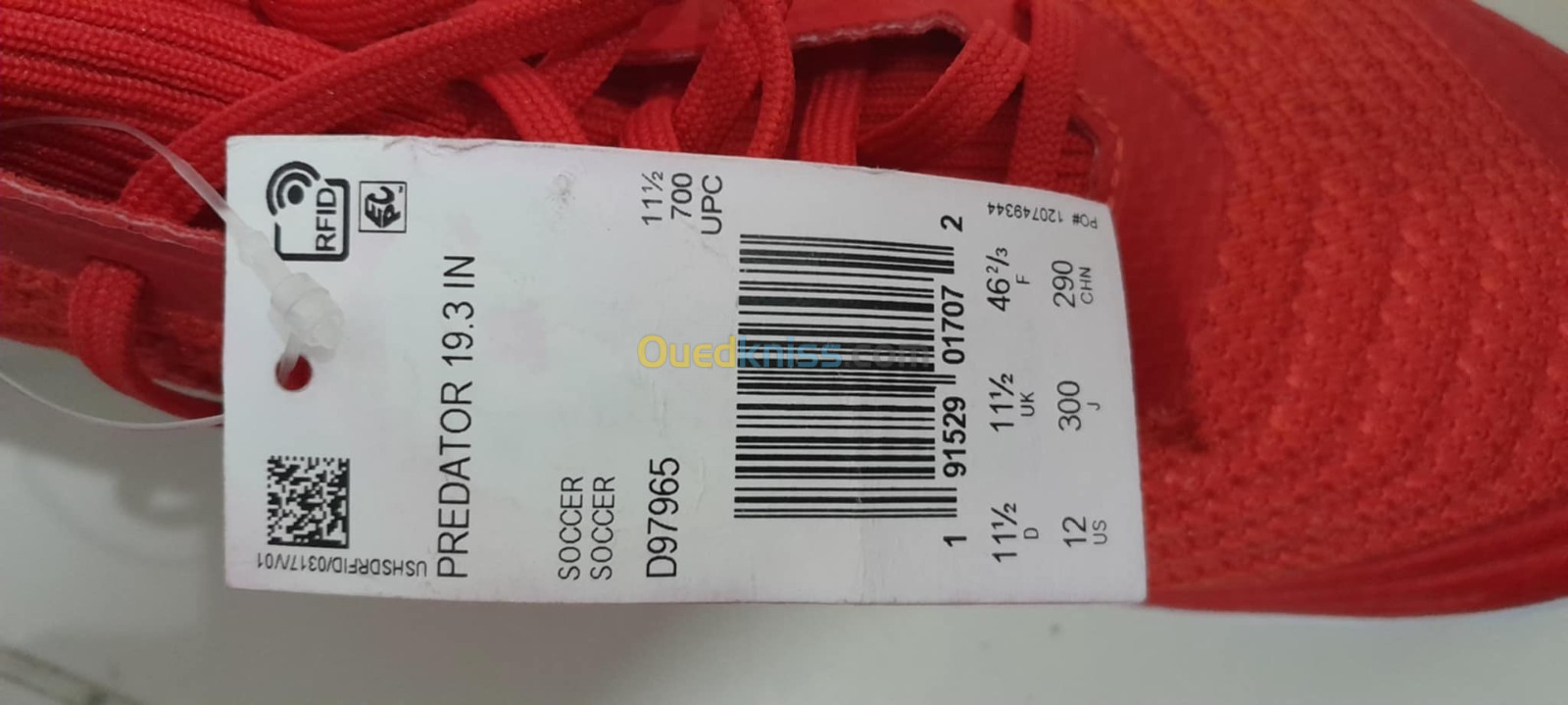 Soulier Adidas Predator venu de USA 