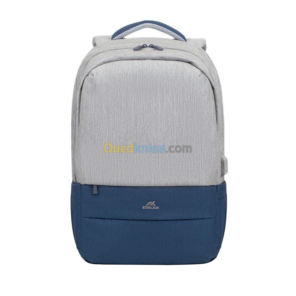 7567 grey/dark blue anti-theft Laptop backpack 17.3