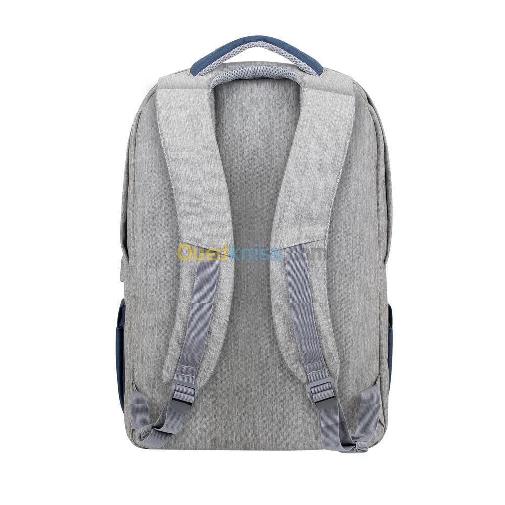 7567 grey/dark blue anti-theft Laptop backpack 17.3