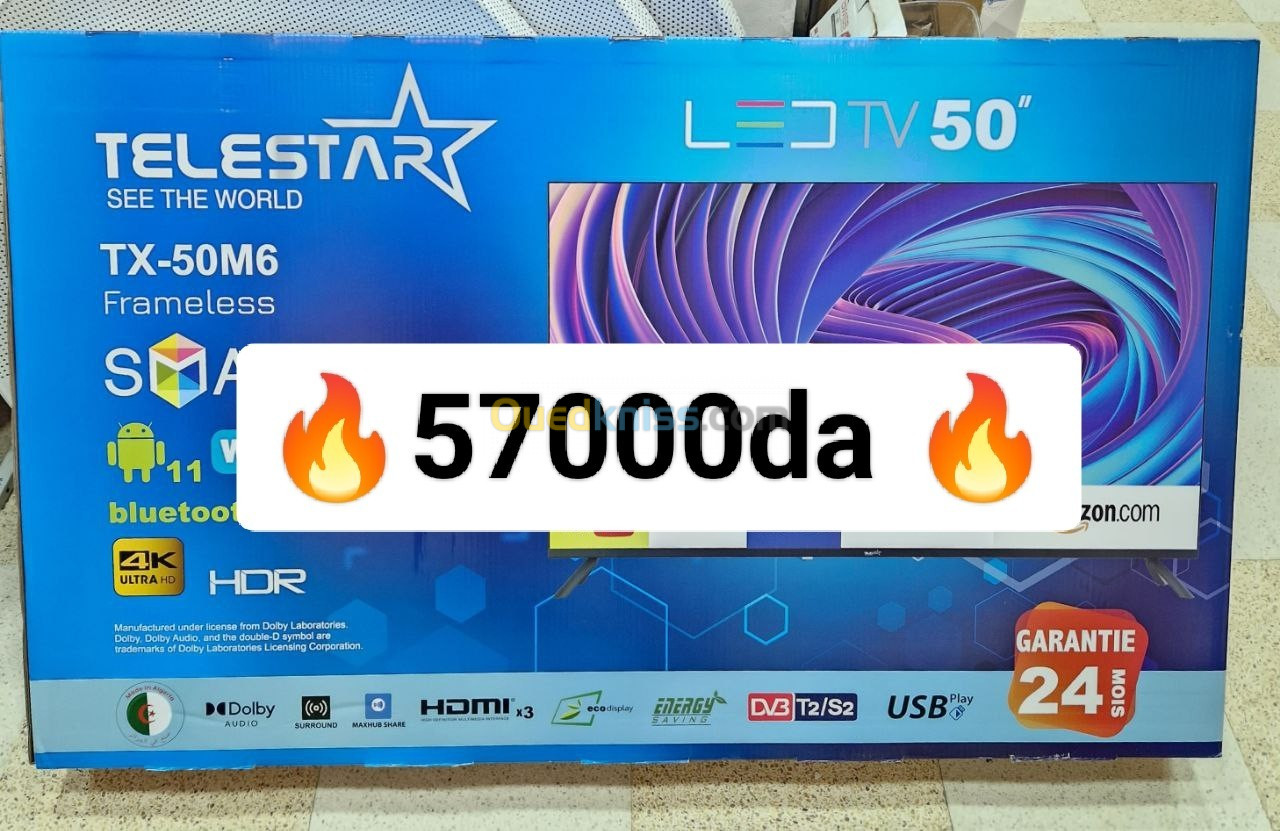 50 pouce telestar tv Android smart