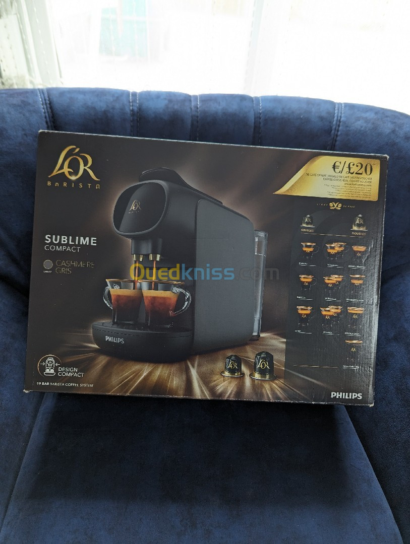 Philips Machine à Café à Capsules L'Or Barista double expresso 1450 W noir et Gris