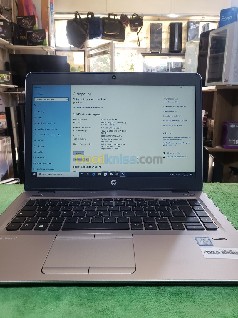 Pc Portable HP EliteBook 840 G3 Core i5 6200U / 8 Go RAM /256 Go SSD /14" gris