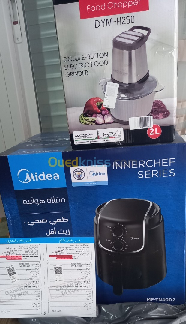 Vente lot airfryer et hachoire