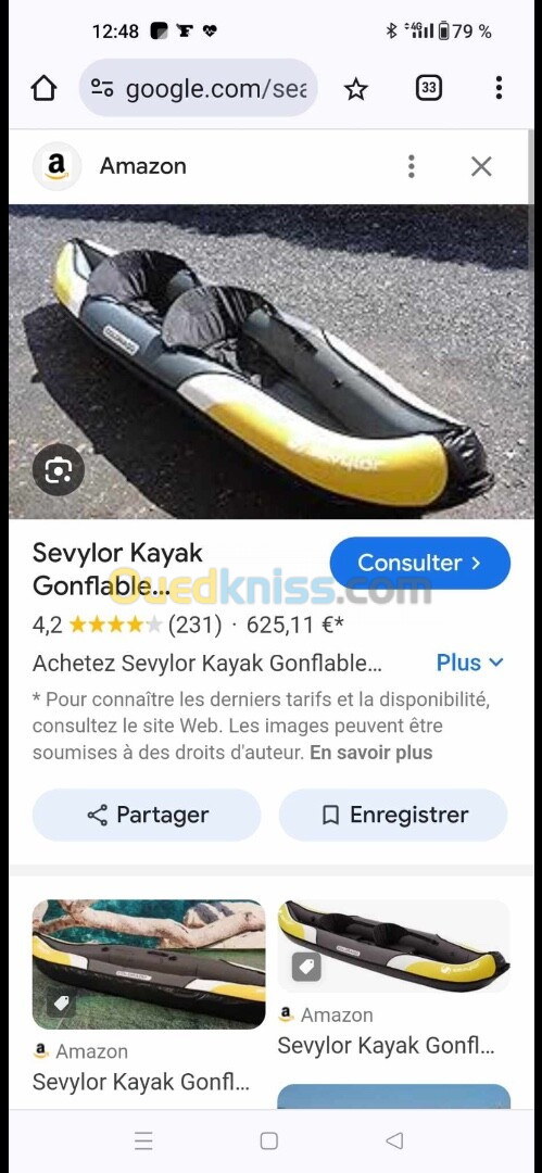 Kayak gonflable 