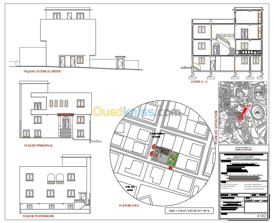 Dossier de permis de construire - régularisation et conformité