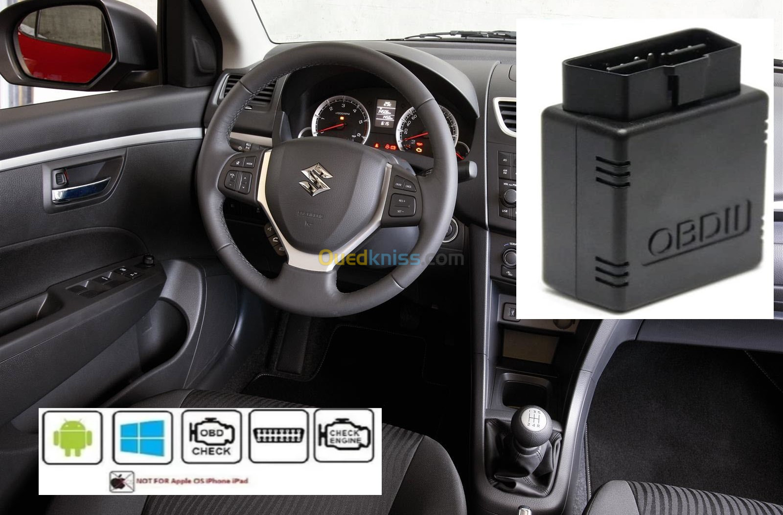 scanner Bluetooth OBD2 ELM327 automobile pour PC Android - Prix en Algérie