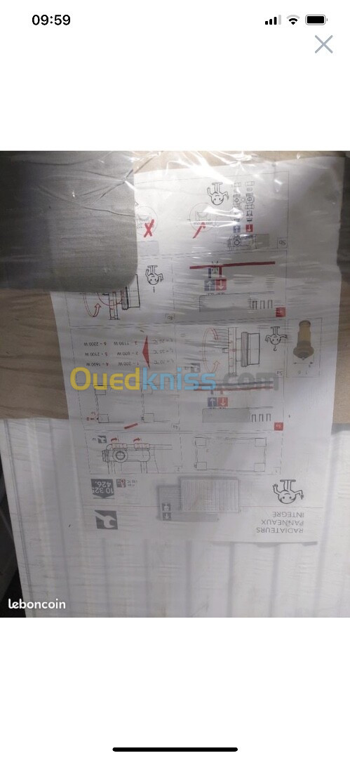 5 radiateur chauffage origine France Neuf 