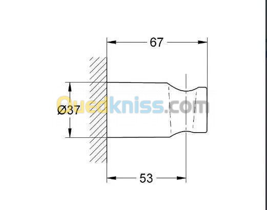 Grohe Rainshower Support mural pour douchette