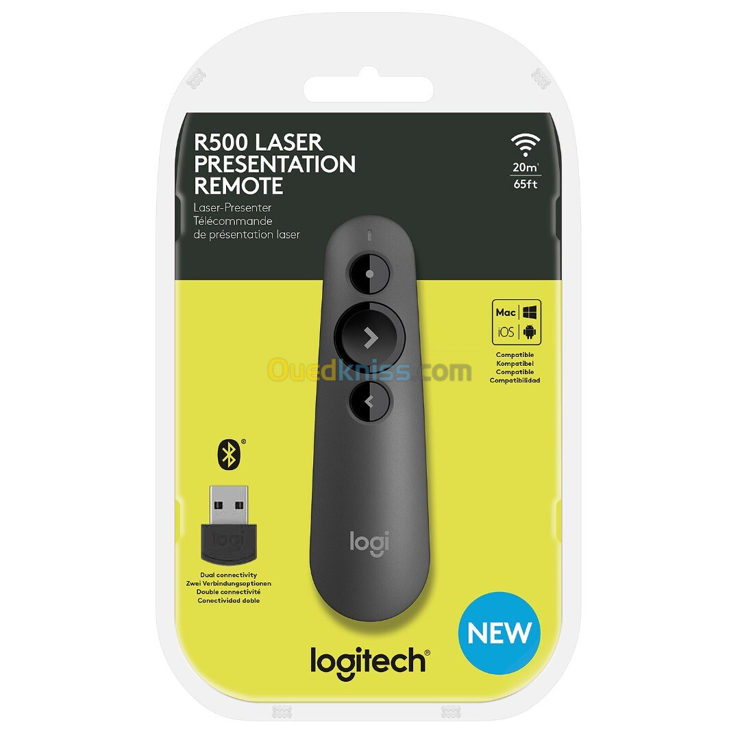 POINTEUR LASER SANS FILE LOGITECH R500