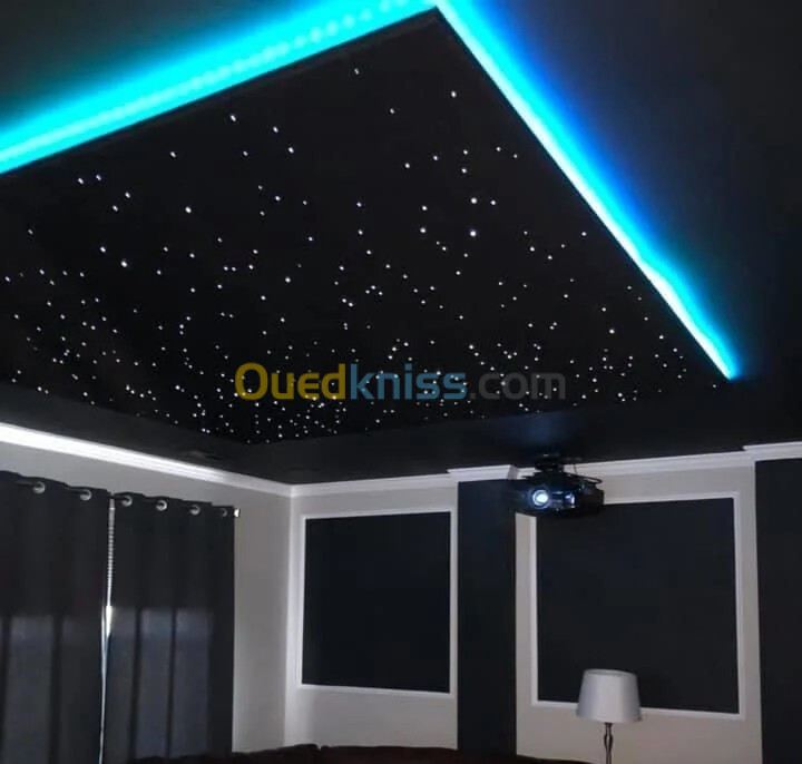 Fibre optique lumineux led