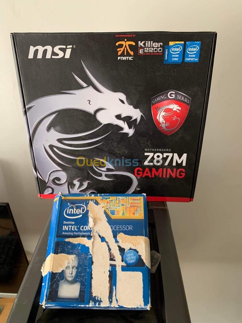 Carte mère : MSI Z87M GAMING. Bonne occasion