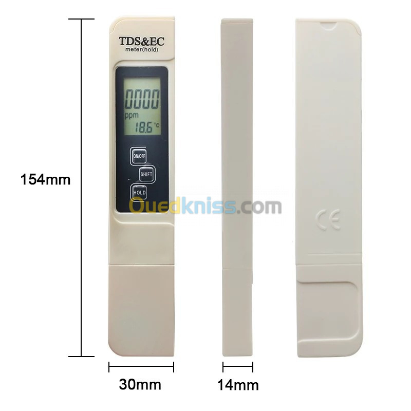 3 en 1 TDS EC mètre conductimétre ( la conductivité ) température numérique LCD testeur stylo puretè