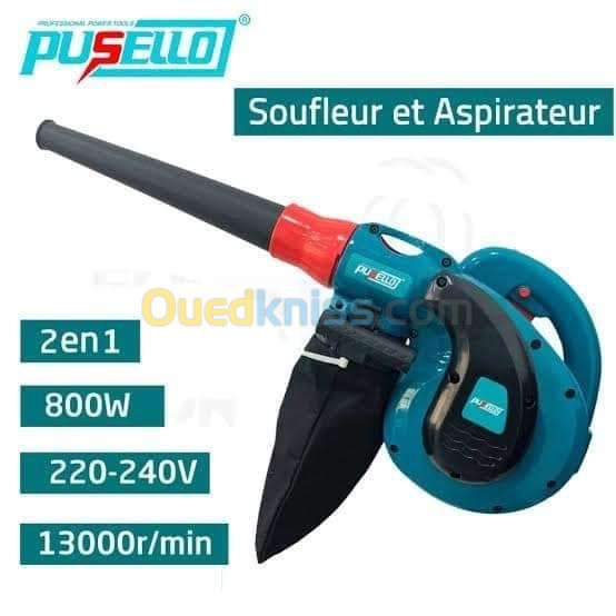 Souffleur aspirateur pusello 800w