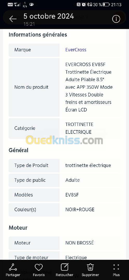 Trotinette électrique 