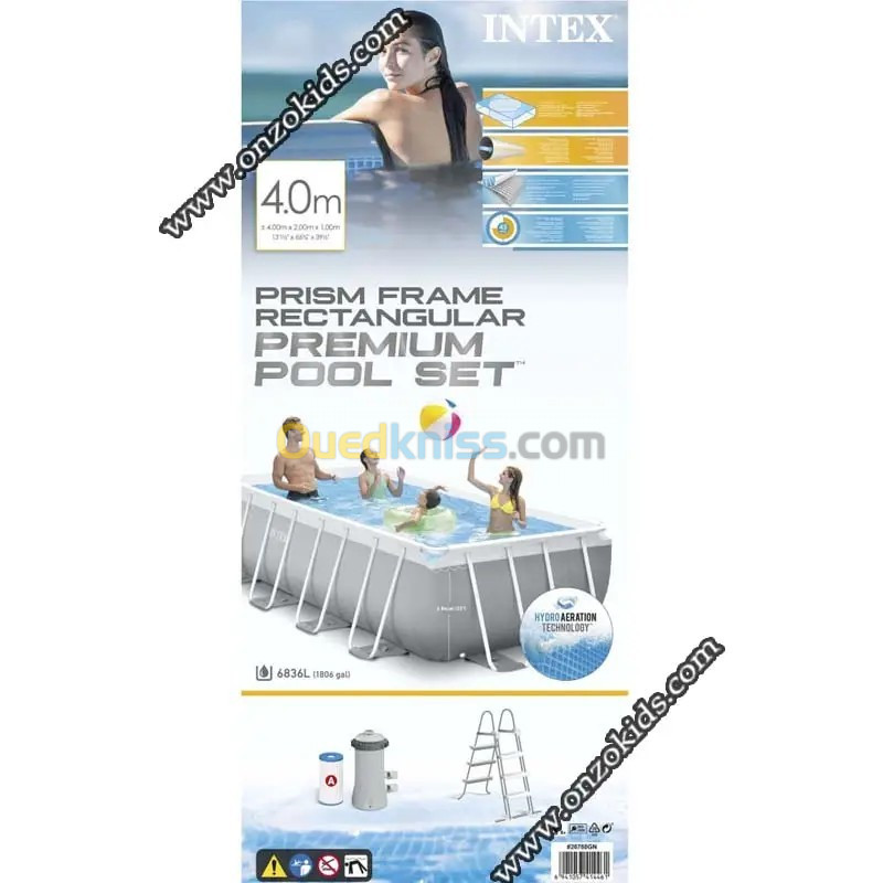 Ensemble de piscine Prism Frame Rectangulaire Intex