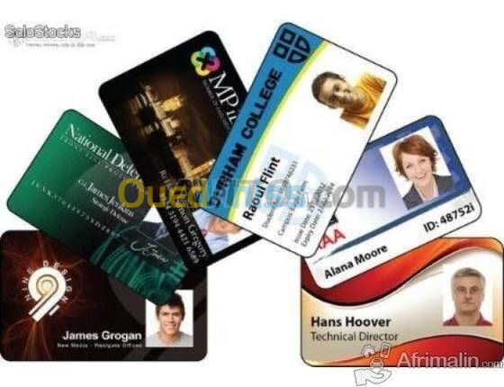 Carte visite pvc badge professionnel 