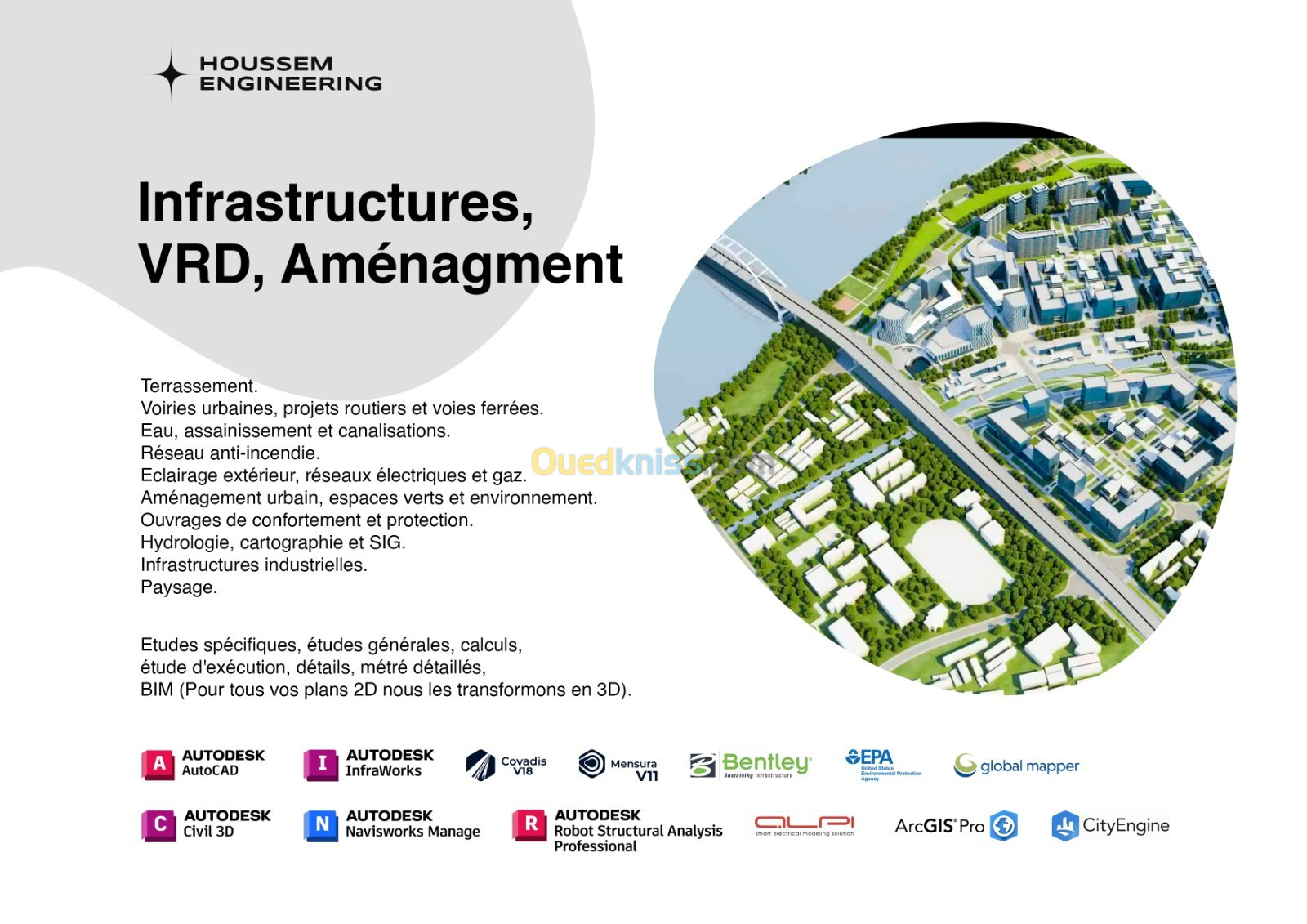 Etude Engineering HVAC(CVC)/MEP/CET et VRD/INFRASTRUCTURES